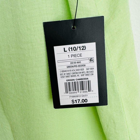 Art Class Girls Cover Up Lime Green Size L (10/12) NWT - Picture 7 of 9